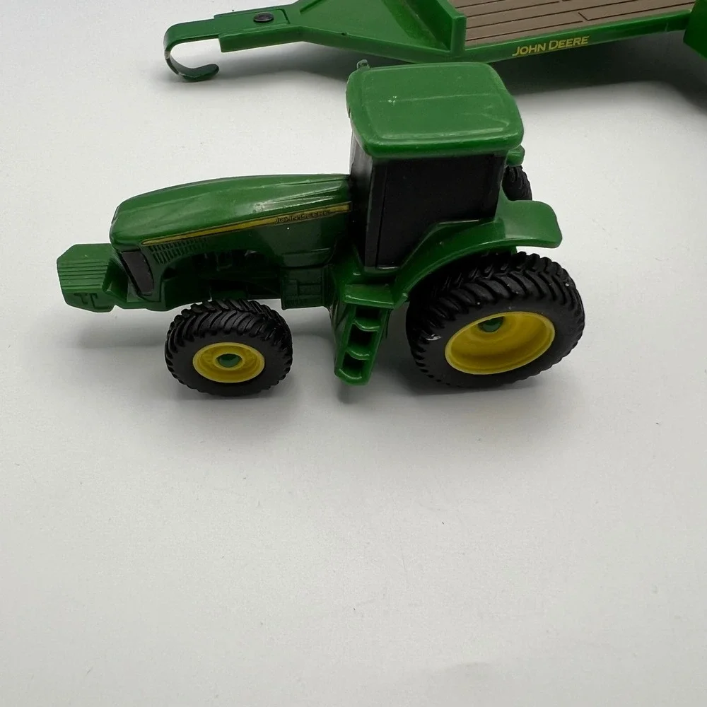 John Deere Vehicles and Equipment Toy Lot of 3 Harvester, Trailer, Ewell Tractor